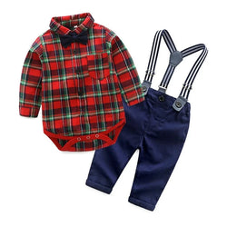 Spring Cotton Gentleman Baby Boys Clothing Set