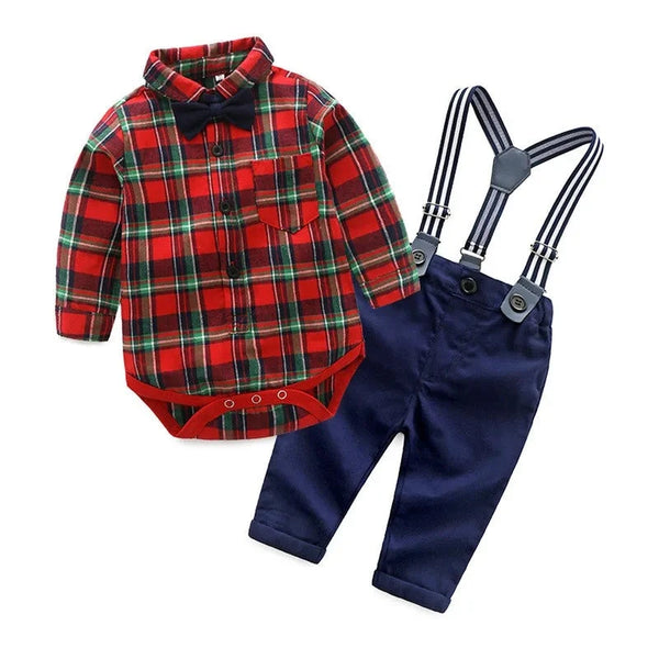 Spring Cotton Gentleman Baby Boys Clothing Set