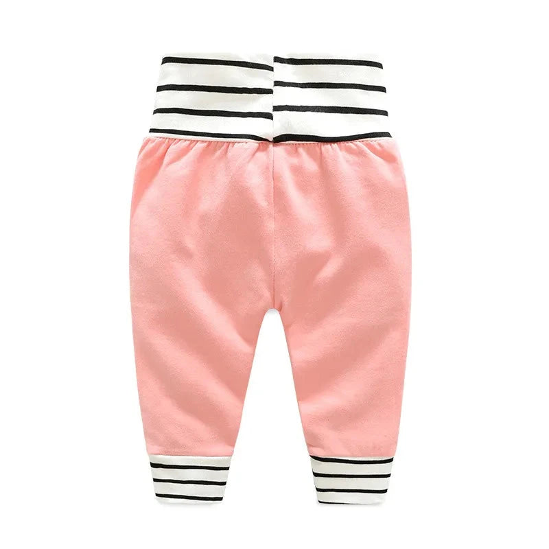 Hooded Sweatshirt & Striped Pants Set