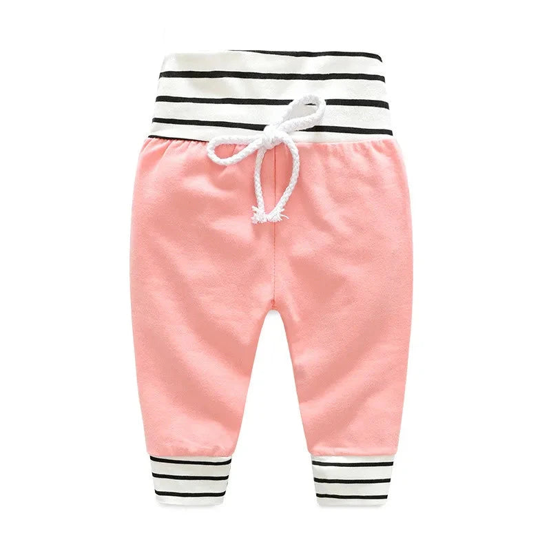 Hooded Sweatshirt & Striped Pants Set