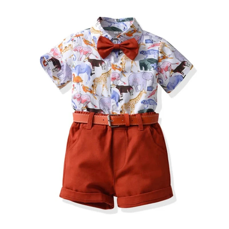 Summer Fashion Baby Boys Gentleman Clothing Set