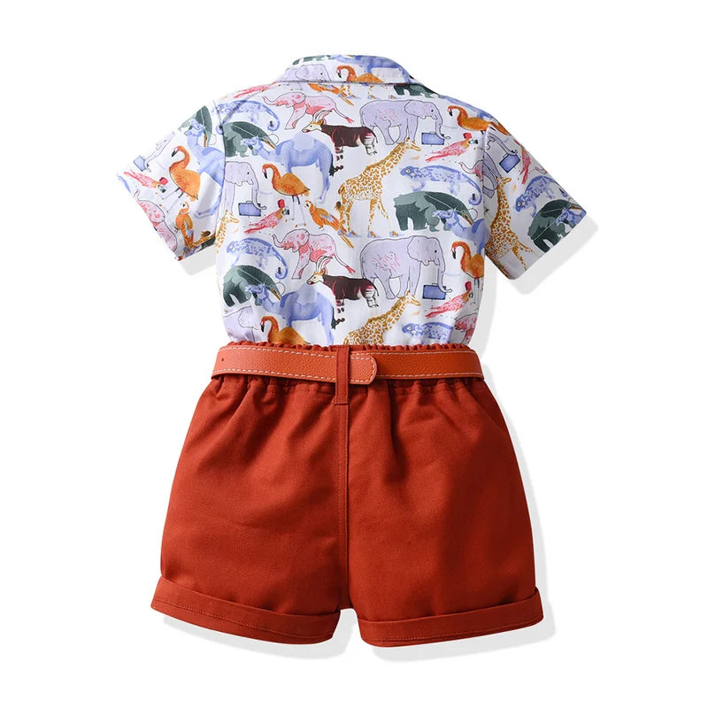 Summer Fashion Baby Boys Gentleman Clothing Set