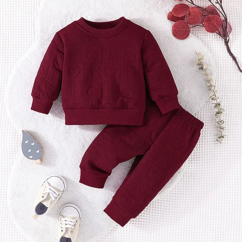 Baby Girl Long Sleeve T-Shirt and Pants Set