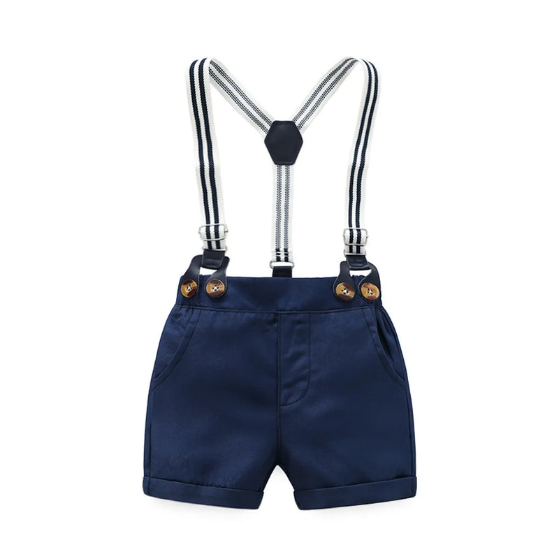 Boy Summer Romper Outfit with Hat