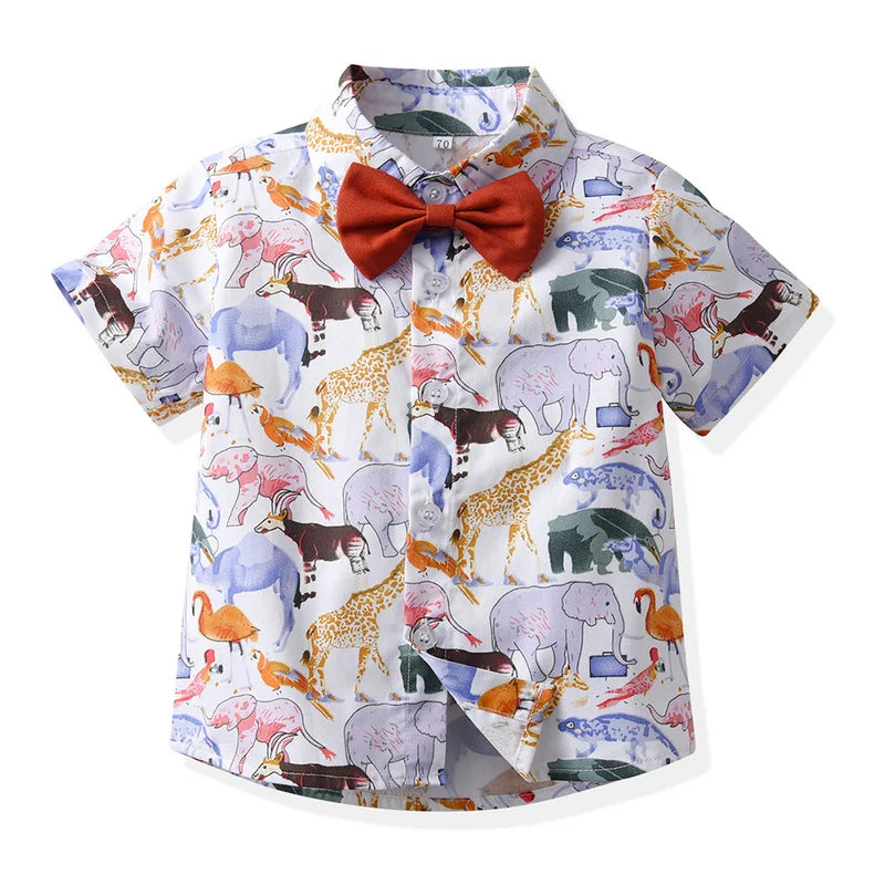 Summer Fashion Baby Boys Gentleman Clothing Set