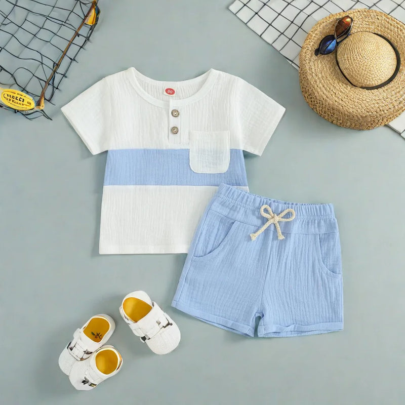 Boy Summer Outfit - 2-Piece T-Shirt and Shorts Set