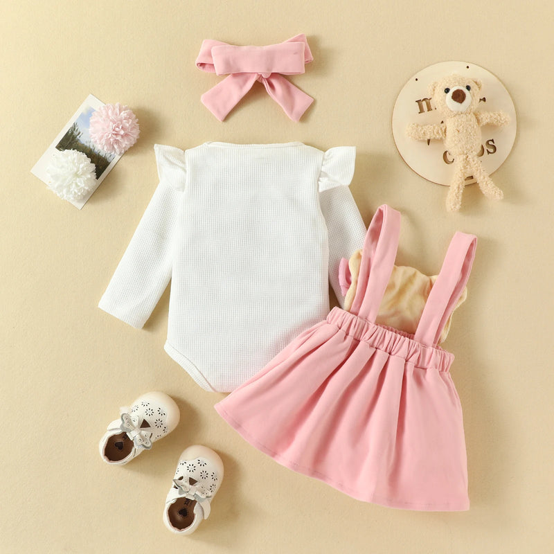 Autumn & Winter Baby Girl 3-Piece Set